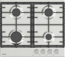 Газовая варочная панель EVELUX HEG 600 X, 4 конфорки, нержавеющая сталь ...
