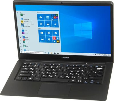 Ноутбук Digma CITI E401 ET4007EW, 14.1", Intel Atom X5 Z8350 1.44ГГц, 4-ядерный, 4ГБ 32ГБ SSD,  Intel HD Graphics  400, Windows 10 Home, черный/серебристый