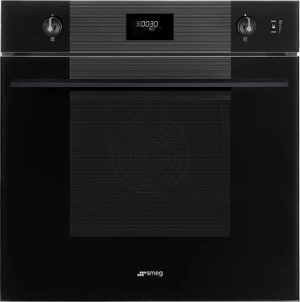 Духовой шкаф электрический SMEG Linea SO6101S2B3,  68л,  дверца с 3 стеклами,  черный