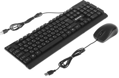 Комплект (клавиатура+мышь) Defender York C-777, USB 2.0, проводной