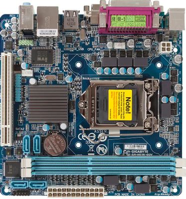 Gigabyte GA H61N D2V LGA 1155 Intel H61 B3 mini ITX Ret 758175