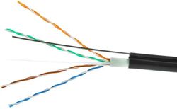 Кабель CABLEXPERT UPC-5051E-4-CU-OUTR UTP, кат.5E, 305м,  черный