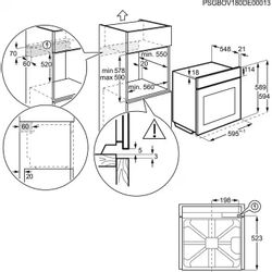 Духовой шкаф электрический Electrolux KODDP77H,  72л,  черный/серебристый