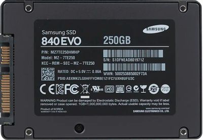 SSD Samsung 840 EVO MZ 7TE250LW 250 2.5