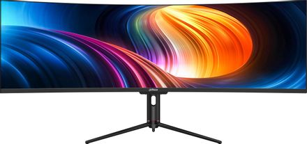 49" Монитор Dahua DHI-LM49-EW410CA, 5120x1440, VA, 120Гц, 1хHDMI, 1хDP, изогнутый, черный