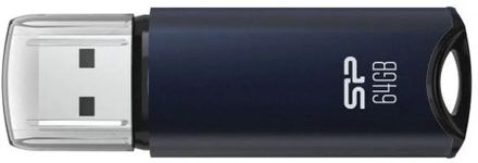 Флешка USB Silicon Power Marvel M02 64ГБ, USB3.0, синий [sp064gbuf3m02v1b]