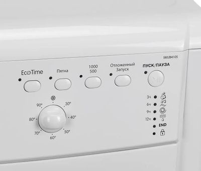 Стиральная машина суперузкая Indesit EcoTime IWUB 4105, с фронтальной ...