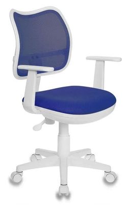 Кресло детское Бюрократ Ch-W797, на колесиках, сетка/ткань, синий [ch-w797/bl/tw-10]