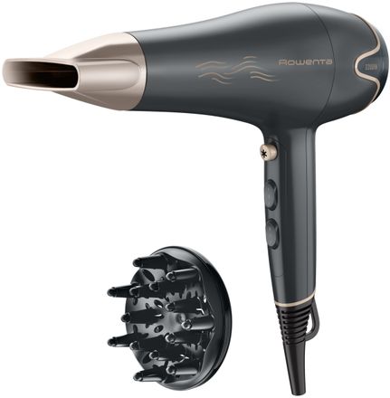 Фен Rowenta CV5707F0, 2200Вт, серый и золотистый