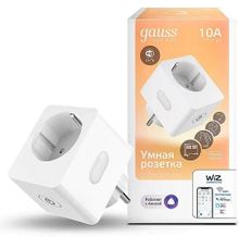 Умная розетка GAUSS SP-10A EU Wi-Fi белый