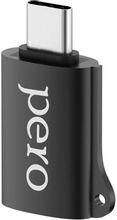 Изображение товара Адаптер OTG PERO AD02,  USB Type-C (m) -  USB (f),  черный [prad02tubk]