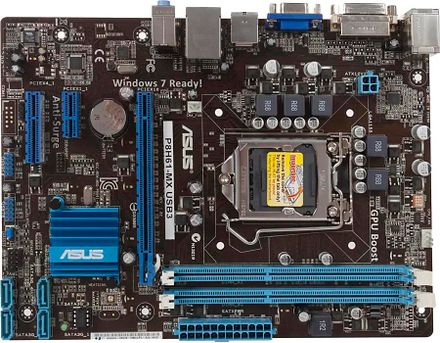 Материнская плата ASUS P8H61-MX USB3, LGA 1155, Intel H61(B3), mATX, BULK