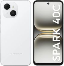 Изображение товара Смартфон TECNO Spark 40C 8/256Gb Белый, Android, NFC, 6.67"