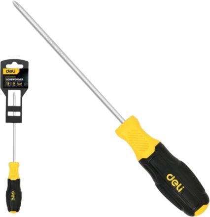Отвертка Deli DL636150N, PH2 длина стержня 150мм