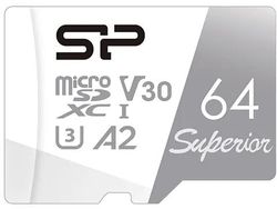 Карта памяти microSDXC UHS-I U3 Silicon Power Superior 64 ГБ