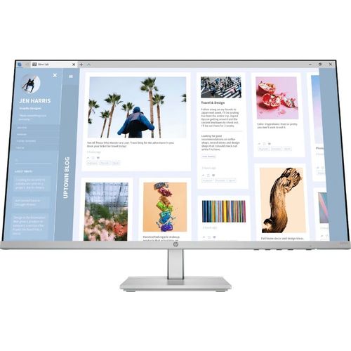 27″ Монитор HP Series 5 527sh, 1920×1080, IPS, 100Гц, 2хHDMI, серебристый/черный и серебристый [94c50as]