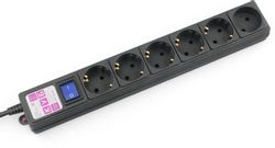 Сетевой фильтр PowerCube SPG6-B1,9M, 1.9м, черный