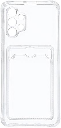 Чехол (клип-кейс) ZIBELINO Silicone Card Holder, для Samsung Galaxy A32, прозрачный [zsch-sam-a325-cam-trn]