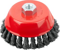 Щетка чашечная FIT 39469, 125мм, по дереву, металлу, пластику