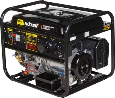 Бензиновый генератор Huter DY6500LXA, 220 В, 5.5кВт [64/1/27]