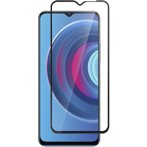 Защитное стекло для экрана BORASCO для Vivo Y53S антиблик, 74х162 мм, 2.5D, 1 шт, черный [40724]