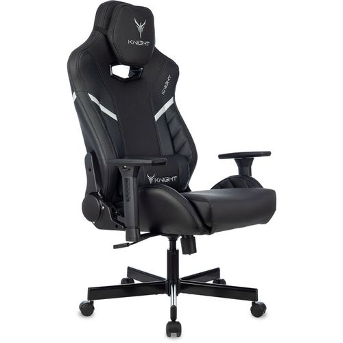 Кресло игровое KNIGHT Гром 5Х (Thunder 5X), экокожа, до 150кг, регулируемые 3D подлокотники, черный — цена и наличие Кресло игровое KNIGHT Гром 5Х (Thunder 5X), экокожа, до 150кг, регулируемые 3D подлокотники, черный