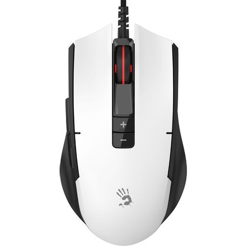 Мышь проводная A4TECH Bloody ES8, игровая, оптическая, USB, 6000dpi, белый [es8 panda white]