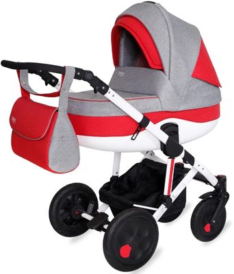Коляска 2 в 1 SIGER Marco, LIGHT GREY/LIGHT RED [kls0021] – купить в ...