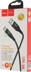 Кабель Hoco U93 Shadow Type-C, USB Type-C (m) - USB (m), 1.2м, черный