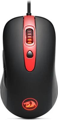 Мышь Redragon Redragon Gerderu, игровая, оптическая, проводная, USB, черный и красный [70241]