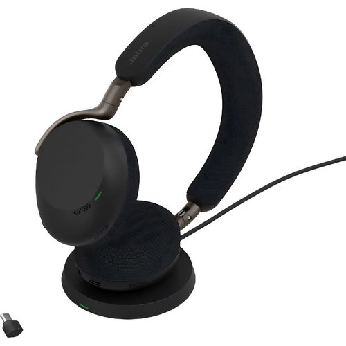 Гарнитура Jabra Evolve 3 75 MS, для компьютера/мобильных устройств, накладные, Bluetooth, черный