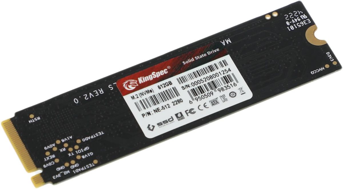 SSD KINGSPEC NE 512 512 M.2 2280 PCIe 3.0 x4 NVMe M.2 1742063