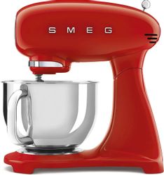 Миксер планетарный SMEG SMF03RDEU, 800Вт, красный/серебристый