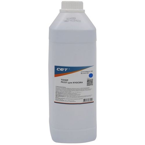 Тонер CET PK231, для Kyocera Ecosys M8124cidn/8130cidn, голубой, 500грамм, бутылка