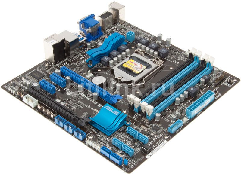 Материнская плата ASUS P8H61-M EVO (3.x), LGA 1155, Intel H61(B3), mATX ...