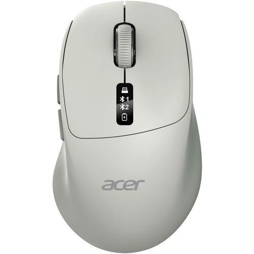 Мышь беспроводная Acer OMR503, Bluetooth/Радио, оптическая, USB, 3200dpi, светло-серый [zl.mce11.01c]