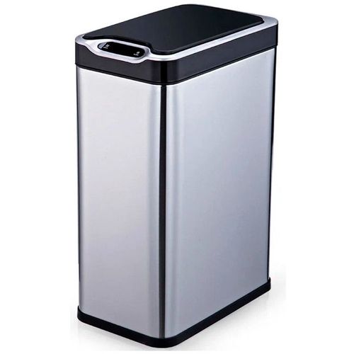 Ведро для мусора KITCHEN JOY Классик KJ-JAH536, 20л, нержавеющая сталь, прямоугольная, сенсорная крышка, серебристый