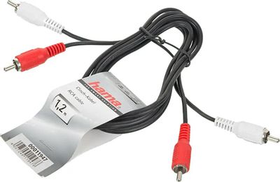 Отзывы на Кабель аудио HAMA H-11947, 2хRCA (m) - 2хRCA (m) , 1.2м ...