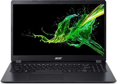 Ноутбук Acer Aspire 3 A315-56-523A NX.HS5ER.006, 15.6", TN, Intel Core i5 1035G1 1ГГц, 4-ядерный, 8ГБ DDR4, 512ГБ SSD,  Intel UHD Graphics, Endless, черный