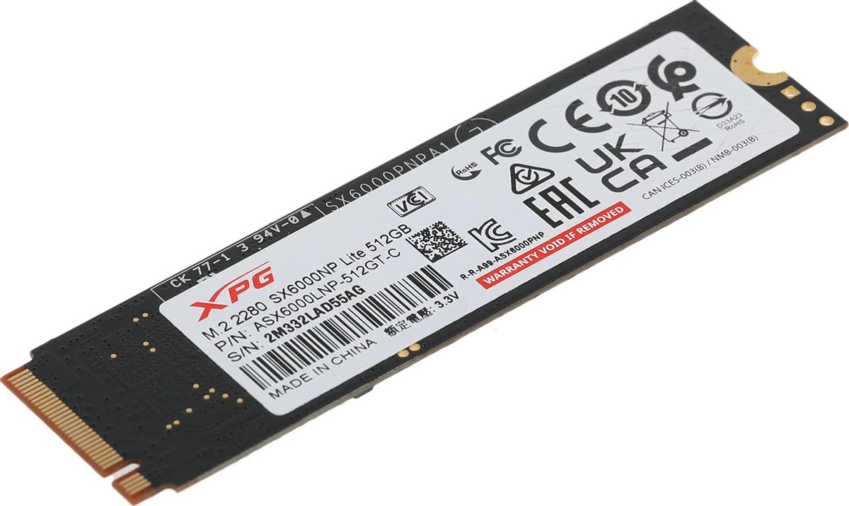SSD A Data XPG SX6000 Lite ASX6000LNP 512GT C 512 M.2 2280 PCIe 3.0 x4 NVMe M.2 1158094