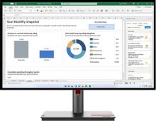 Изображение товара 27" Монитор Lenovo ThinkVision P27h-30,  2560x1440,  IPS,  1хHDMI,  1хDP,  черный [63a1gat1uk]