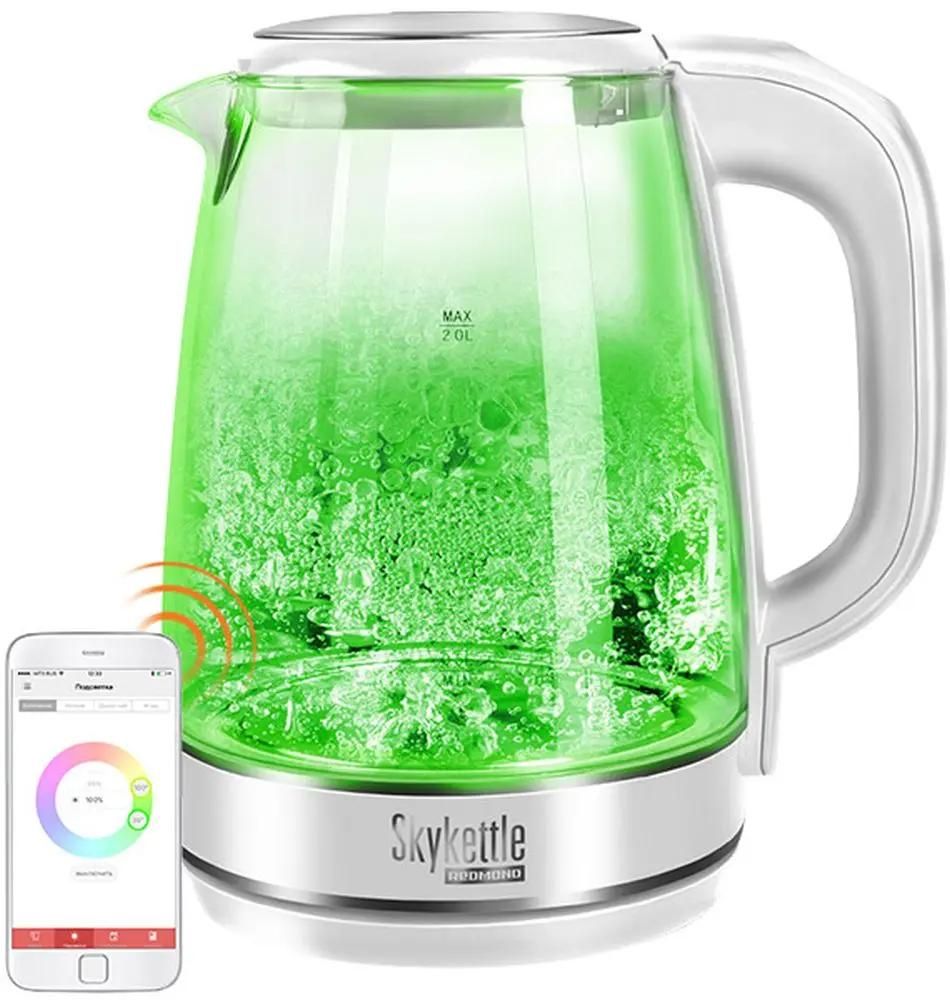 Чайник электрический Redmond RK-G201S SkyKettle, 2200Вт, белый – купить в  Ситилинк | 1019661