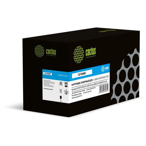 Картридж Cactus CS-TK5490С, TK-5490C, голубой / CS-TK5490С