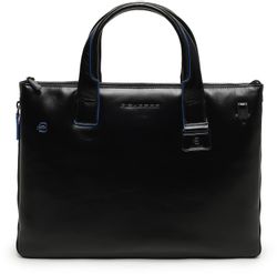 Деловая сумка Piquadro Blue Square, кожа натуральная, черный