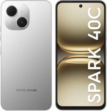 Изображение товара Смартфон TECNO Spark 40C 8/256Gb серый — мощный и стильный смартфон с большим экраном и длительным 