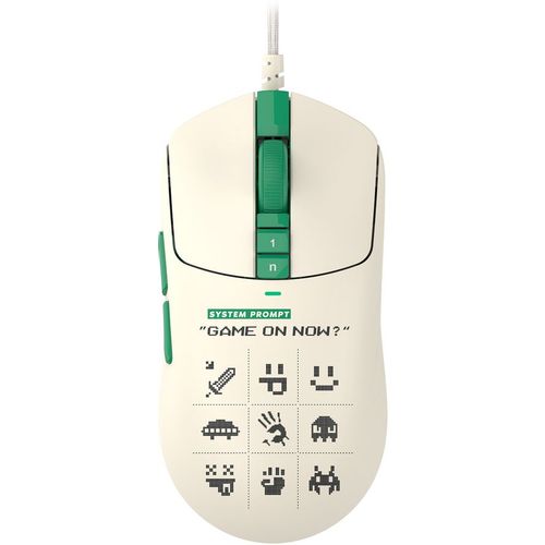 Мышь проводная A4TECH Bloody W72 Ultra Pixels Green, игровая, оптическая, 20000dpi, рисунок и бежевый