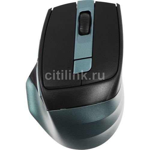 Мышь беспроводная A4TECH Fstyler FB35C, Bluetooth/Радио, оптическая, USB, 2000dpi, зеленый и черный [fb35c midnight green]