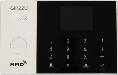 Комплект сигнализации беспроводной Ginzzu HS-K04WL,  белый [бп-00001482]