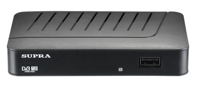 Ресивер DVB-T2 Supra SDT-77, черный – купить в Ситилинк | 442651