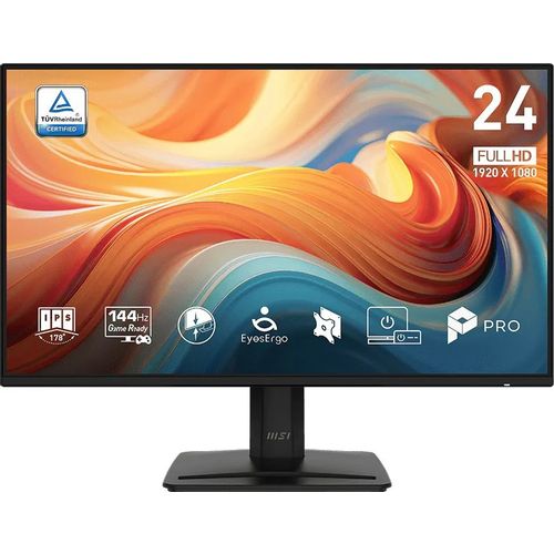 23.8" Монитор MSI Pro MP242 E14A, 1920x1080, IPS, 144Гц, 1хHDMI, 1хDP, черный [9s6-3pd1ct-050]